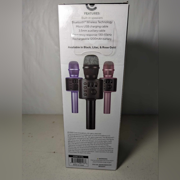 Core Innovations Wireless Bluetooth Karaoke Microphone - Picture 6 of 7